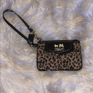 Small coach wristlet